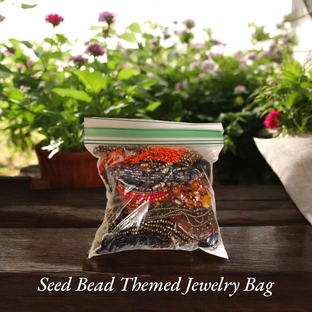 Seed Bead Themed Jewelry Bag #2